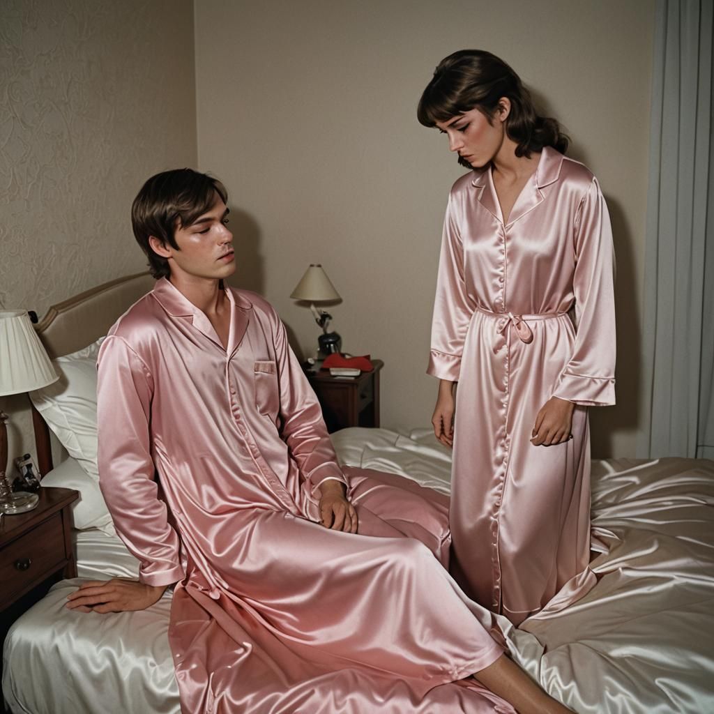 Cinematic Film Still: Boy in Nightgown Asleep