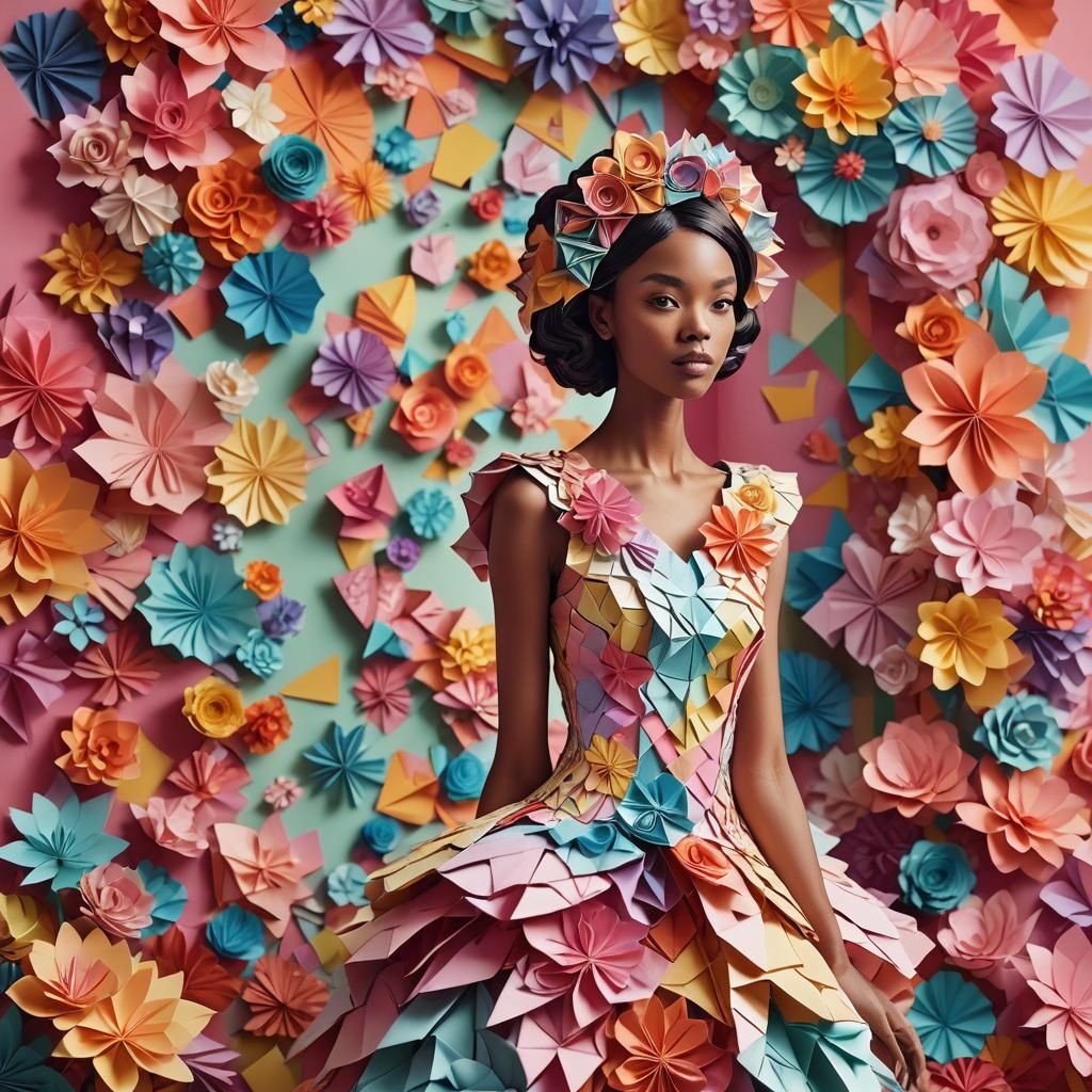 Origami Fashion in Stationery Room: Paper Art