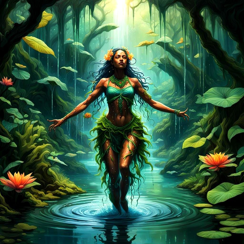 Jungle Dance: Dark Fantasy Concept Art