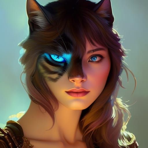 Hyperdetailed Cat Portrait in Unreal Engine 5