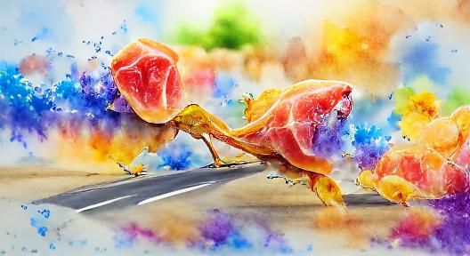Dynamic Watercolor Painting in 8k Resolution