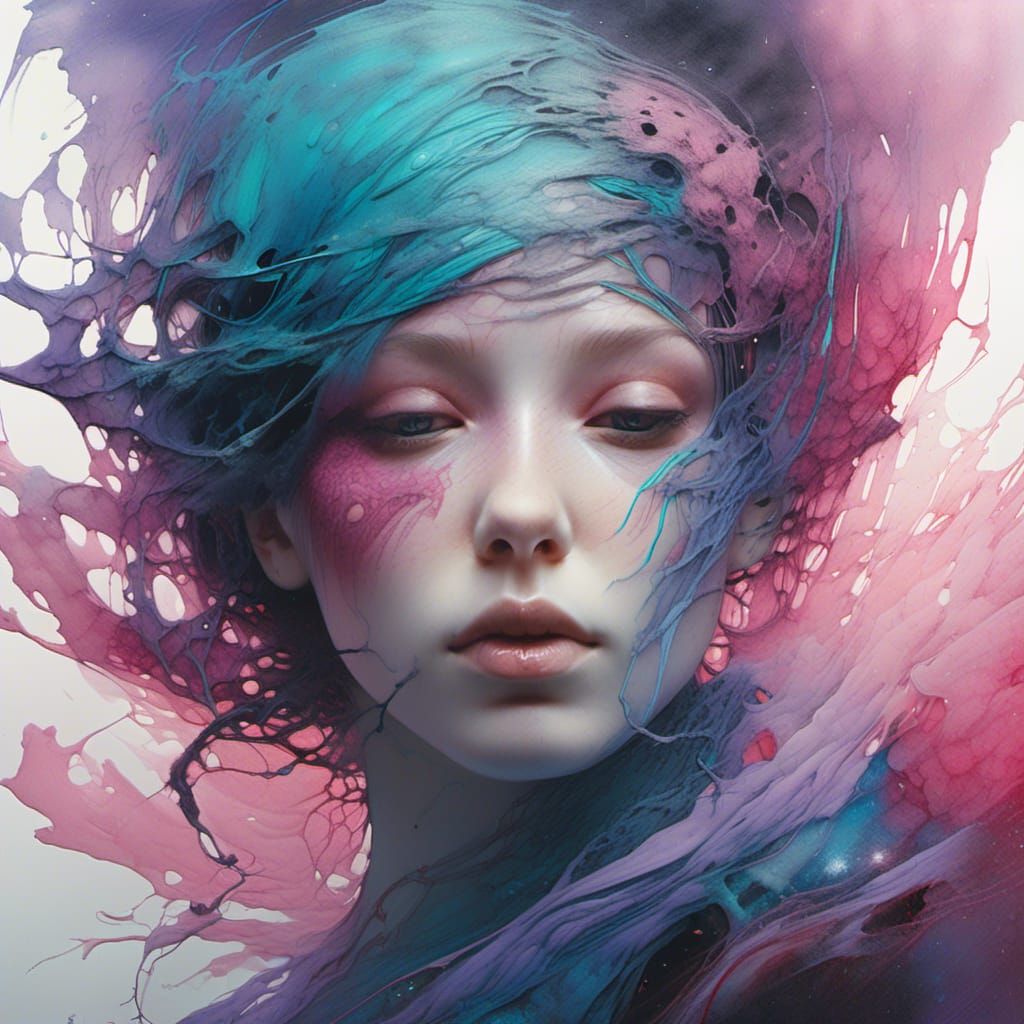 Cosmic Stained Glass Dreamscape in Hyper-Realistic Detail