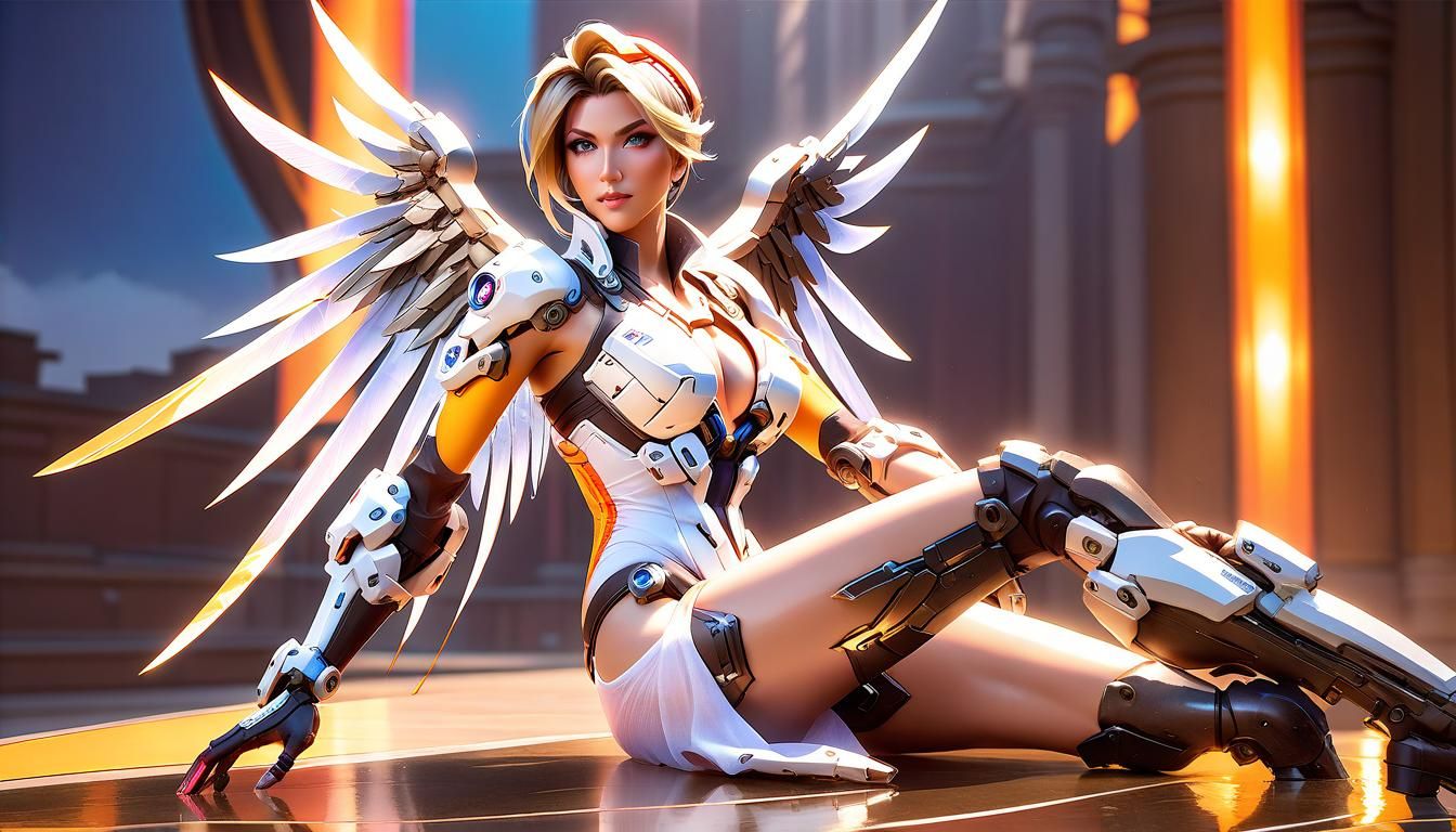 Hyperrealistic Bikini Model: Frontal View Concept Art