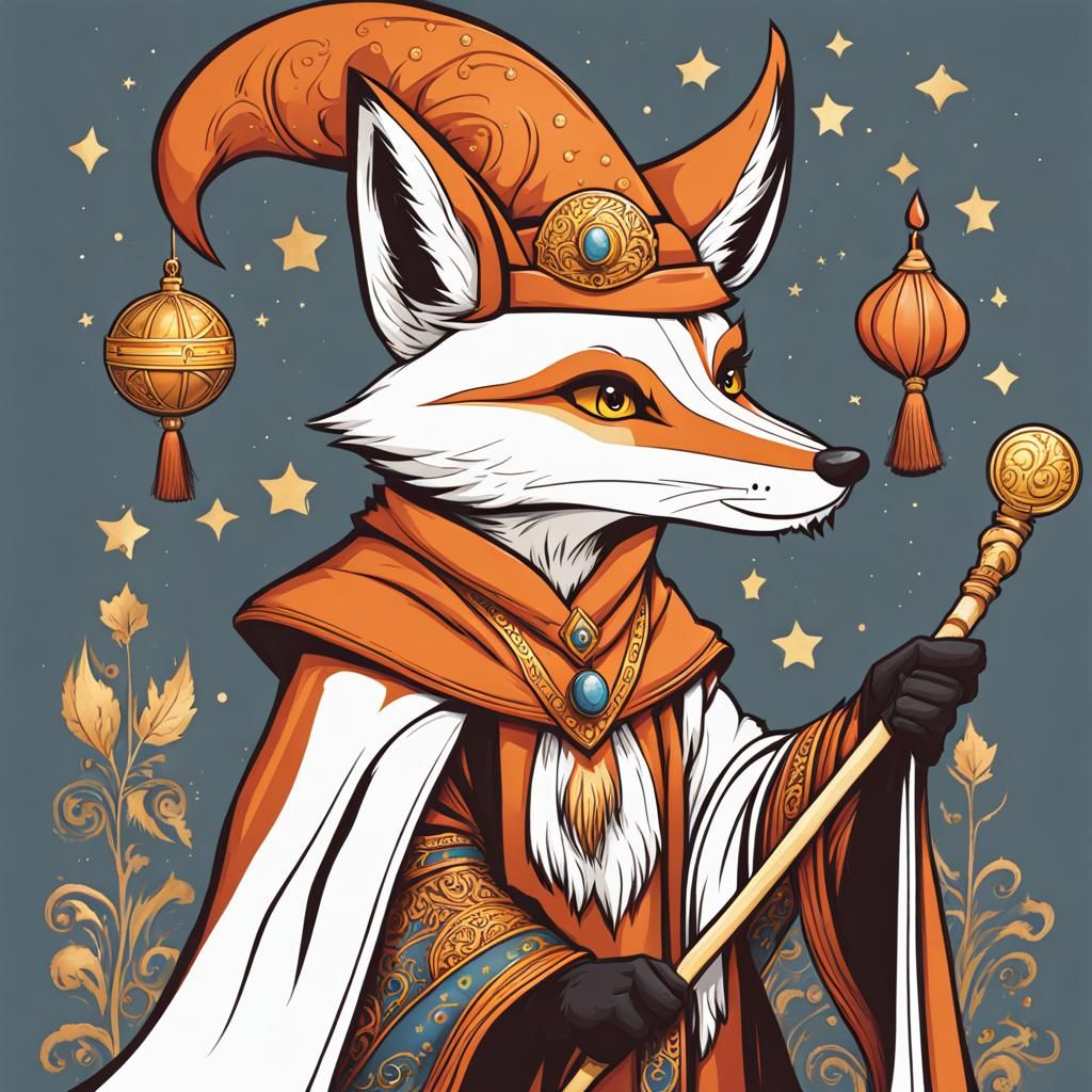 Fox as Wizard Generated by AI