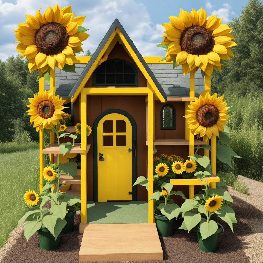 Sunflower Playhouse in Full Bloom