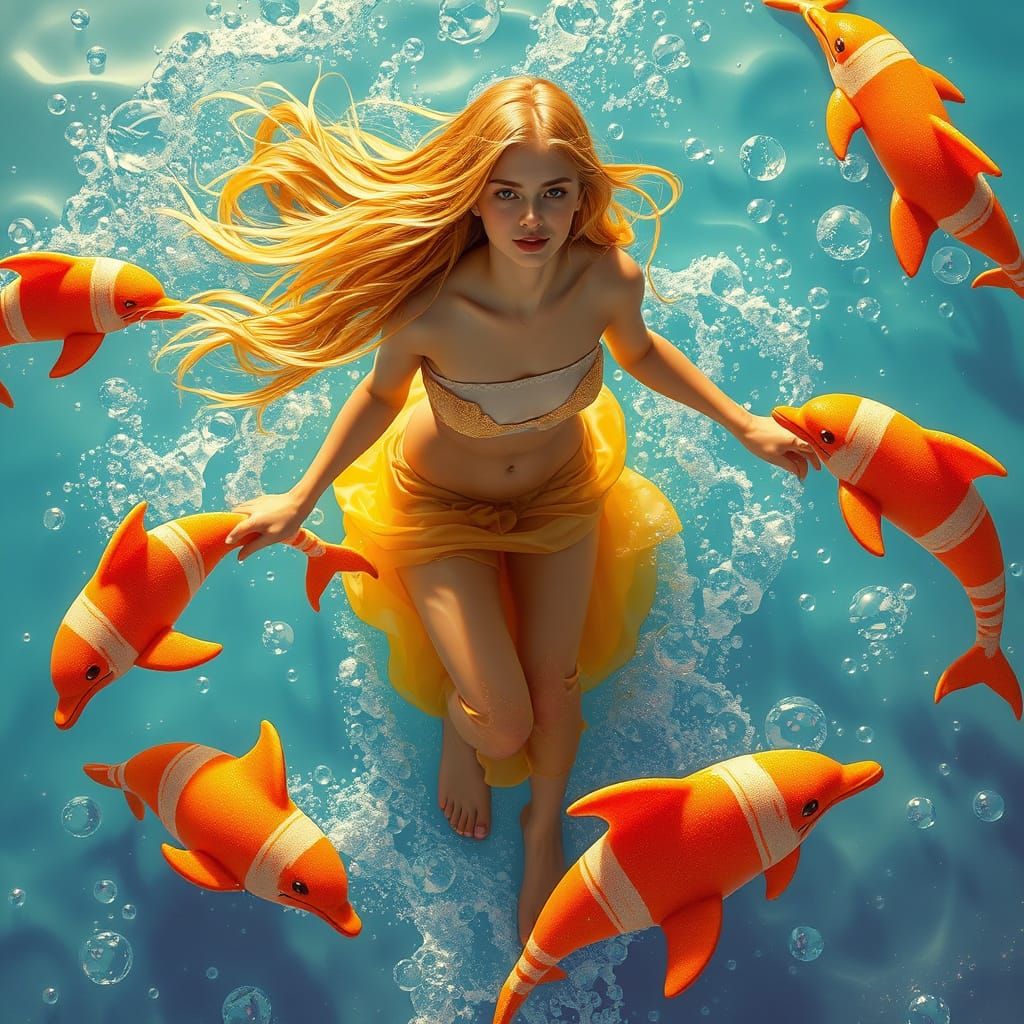 Candy Sea Dreamscape in Digital Art Style