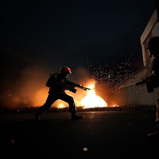 Donald Trump Confronts Riot Police in Nicaragua