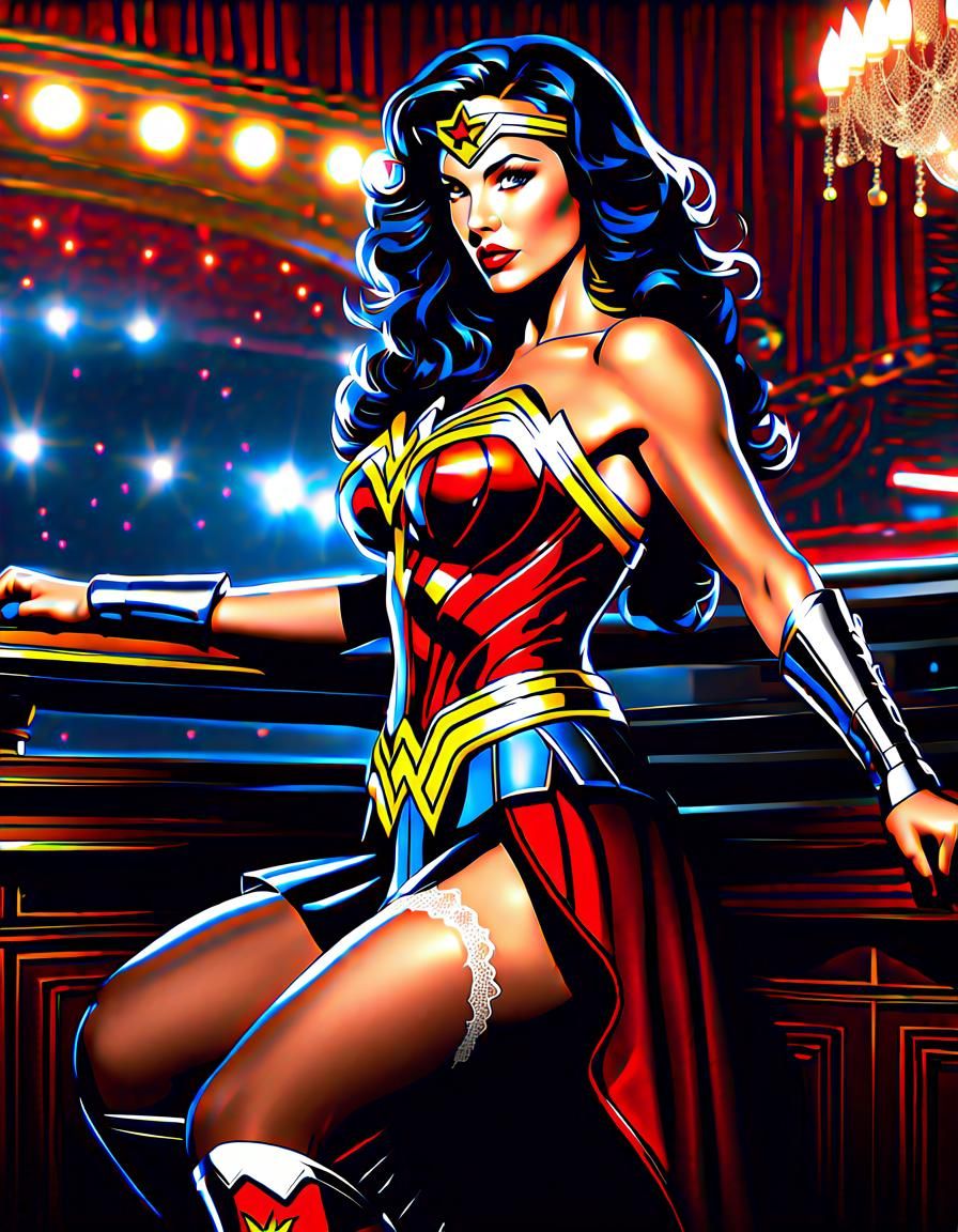 Wonder Woman in Nightclub: Photography Style