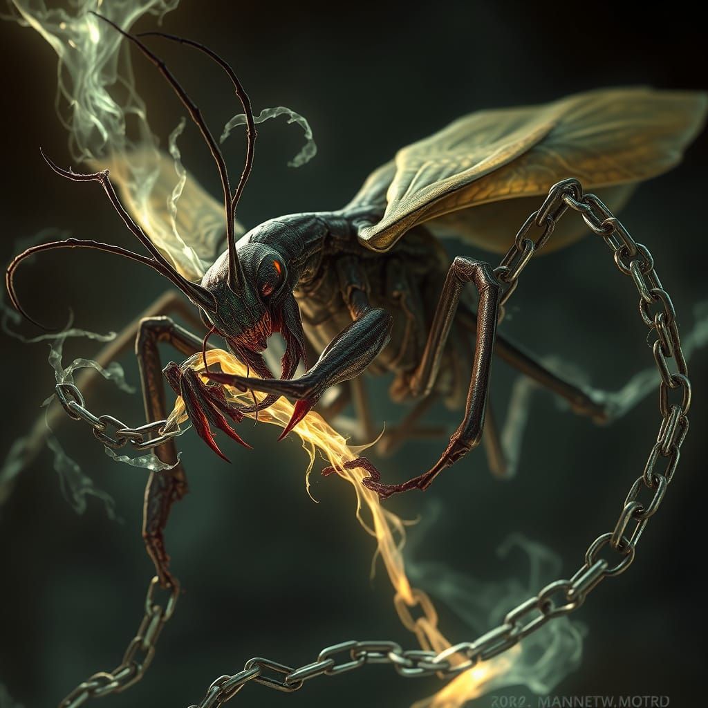 Eldritch Horror Riven Mantid Bound by Arcane Chains