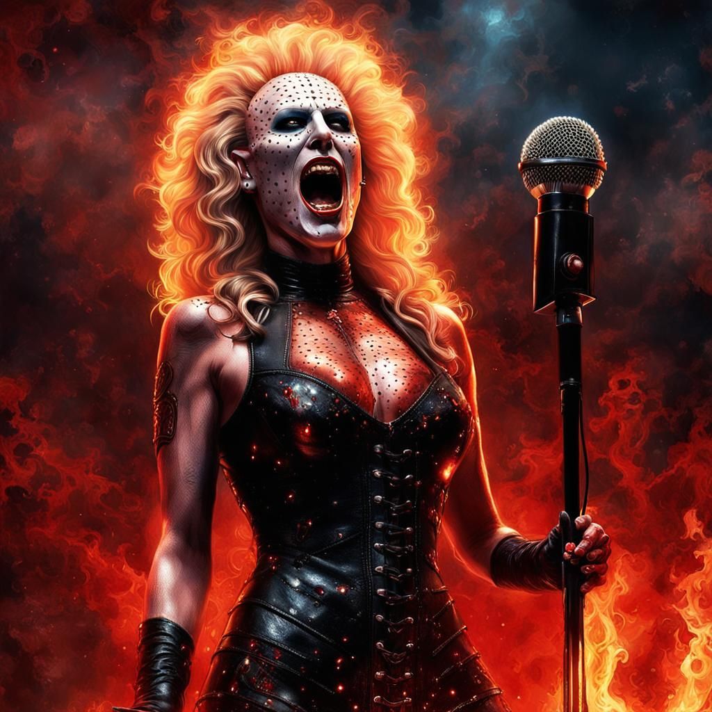 Fiery Pinhead Performance: Digital Matte Painting