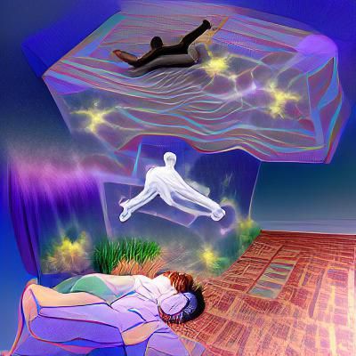 Ethereal Astral Projection in Dreamlike Space
