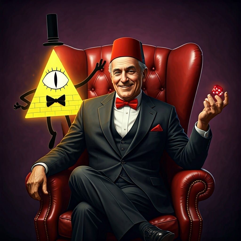 Man with Demon in Beksiński-Giger-Thorp Style