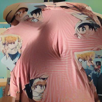 Anime Character with Oversized Shirt
