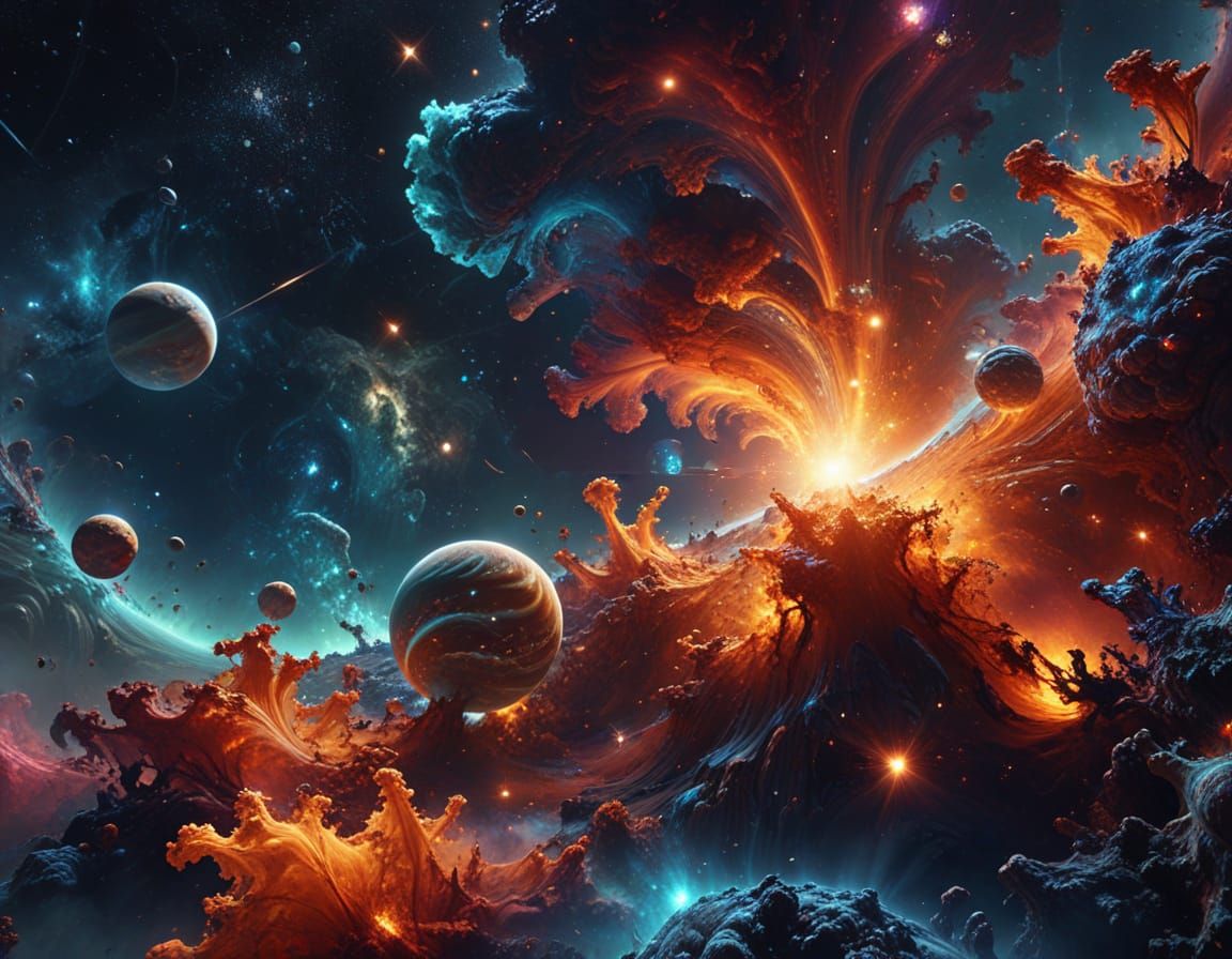 Cosmic Dawn in Hyperdetailed Volumetric Lighting