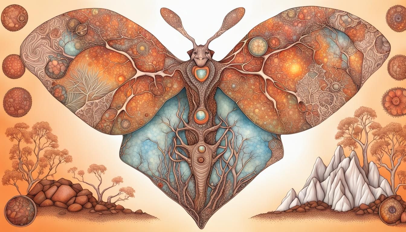 Harmonic Australian Fauna with Quantum Zentangle Elements