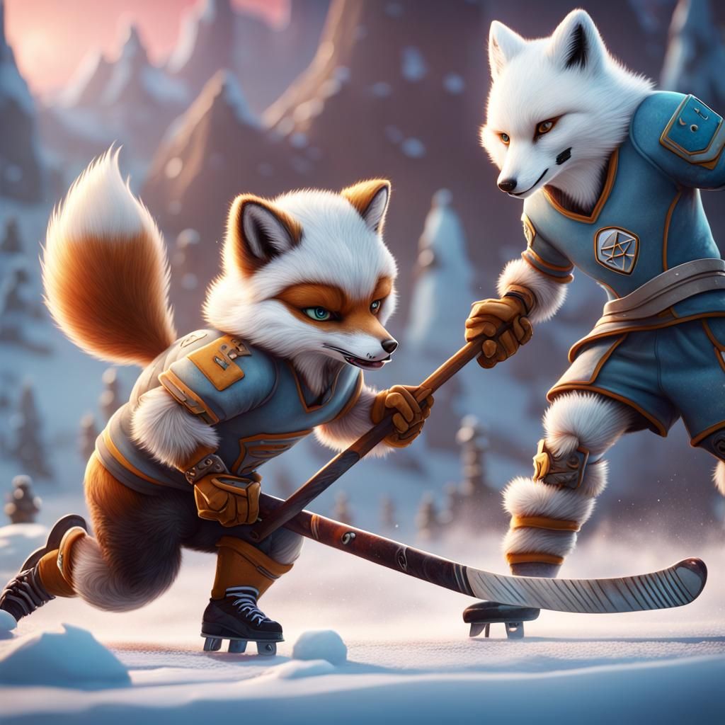 Desert Fox vs Arctic Foxes Hockey Game