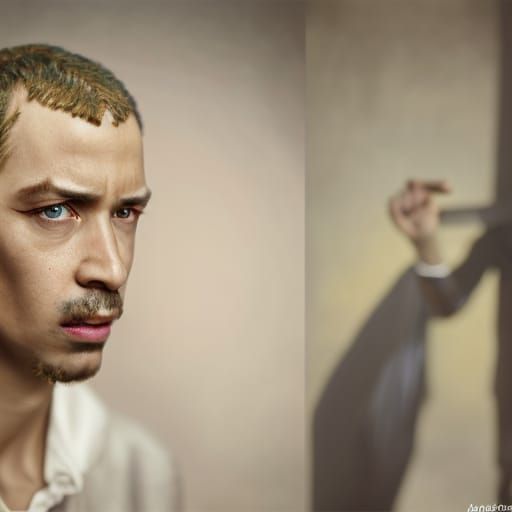 Oedipus Assassinating Laïus: Professional Color Portrait