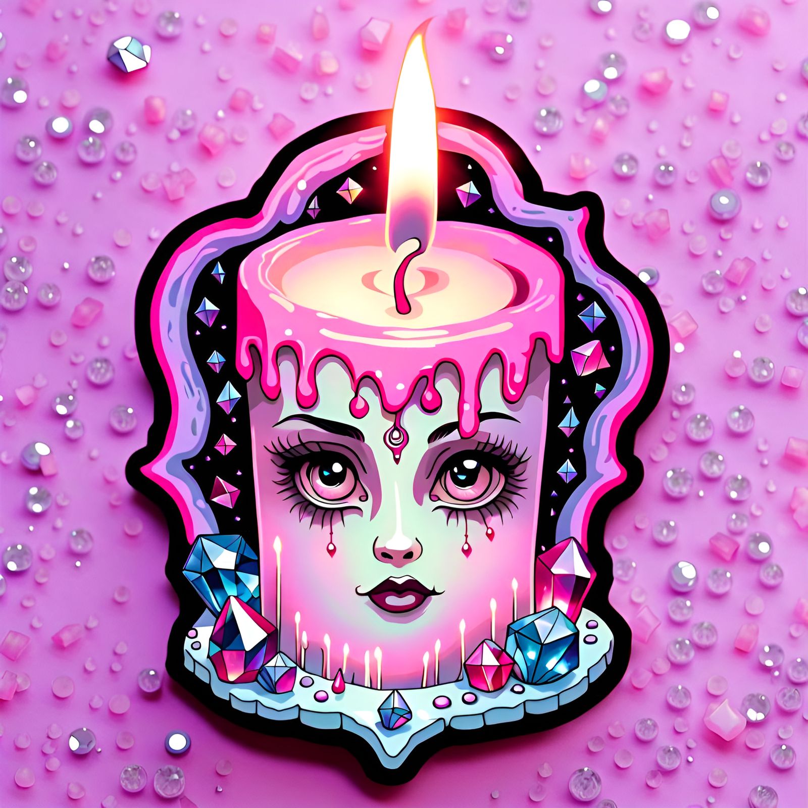 Gothic Whimsy in Pastel Hues