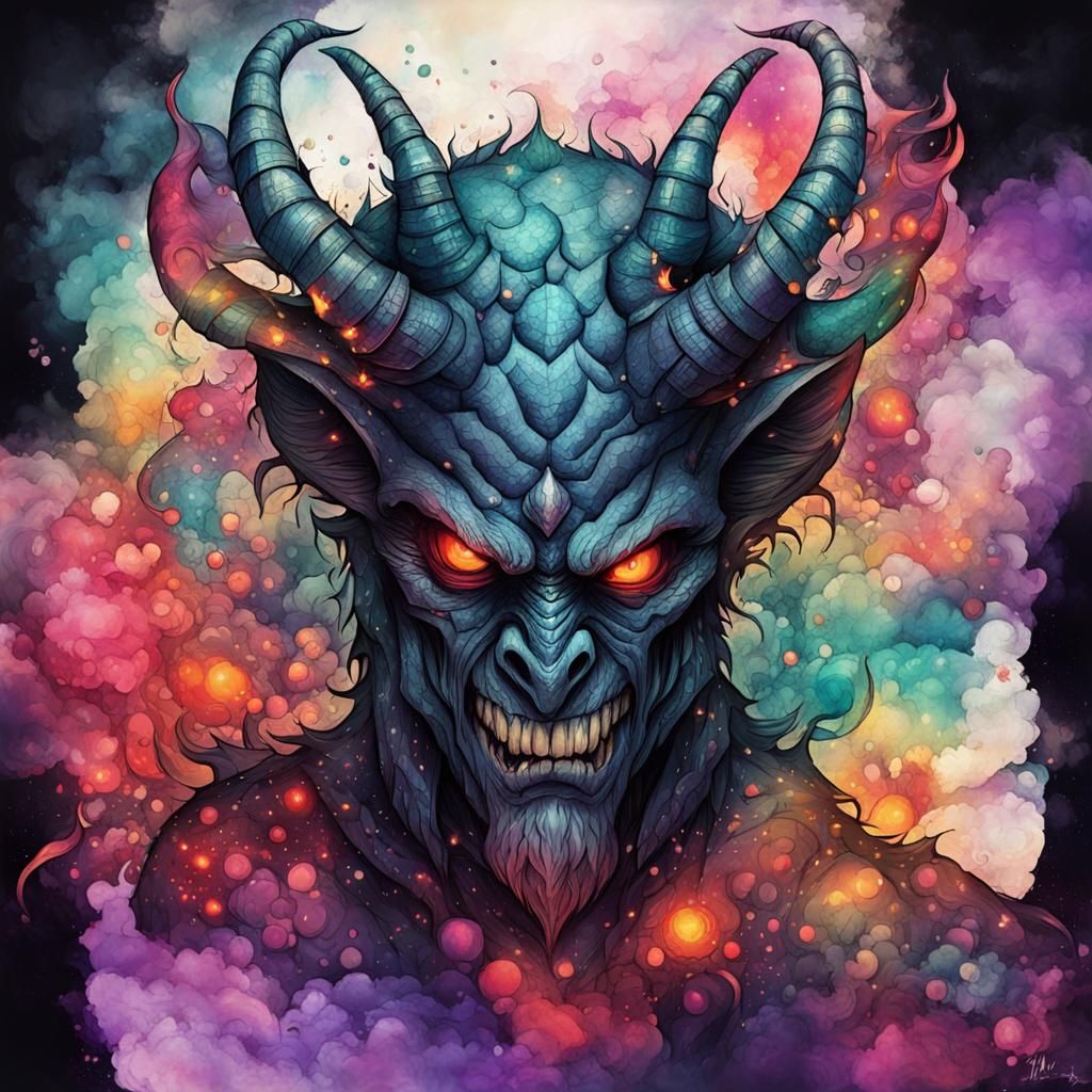 Dreamcore Alcohol Ink Abstract Emotional Turmoil