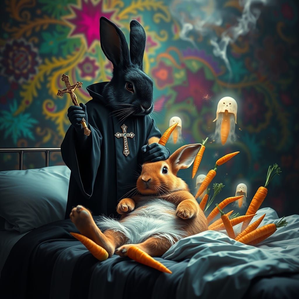 Black Rabbit Priest and Departing Soul