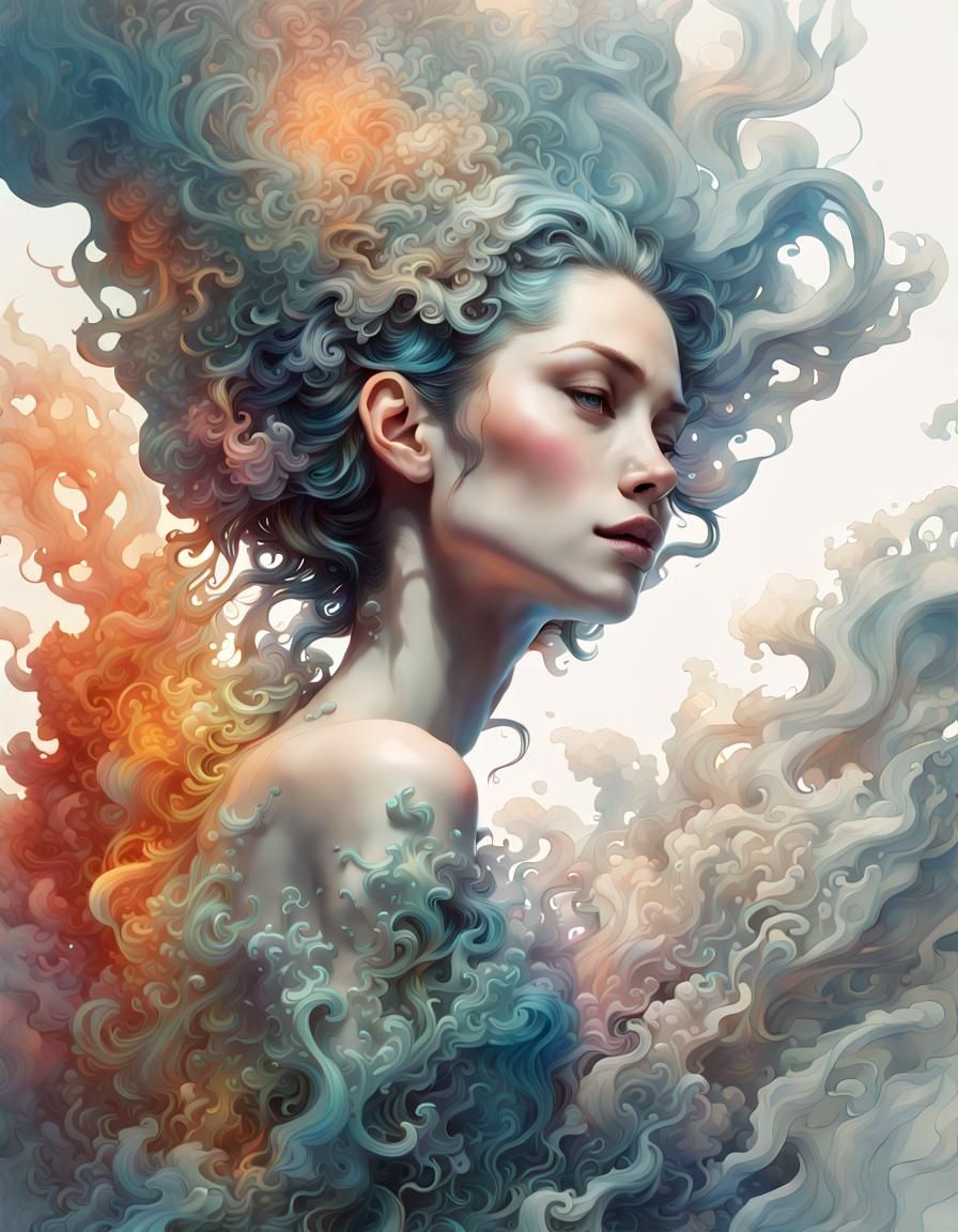 Graceful Zombie Portrait in 8k Resolution