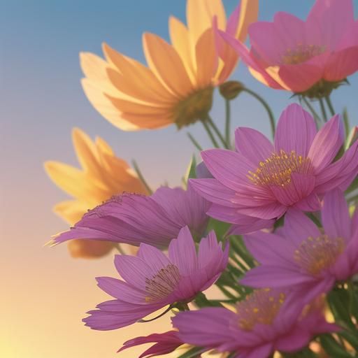 Buzzing Bee Splash Art in Prisma Style