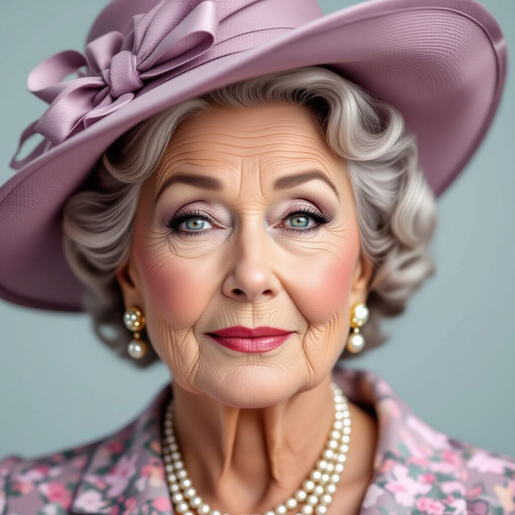 Realistic Portrait of an Aging Diva with a Storied Past
