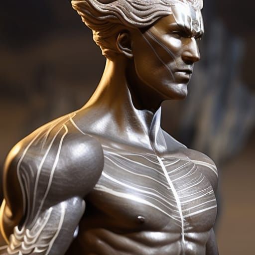 Earth Genasi Ranger in Desert Biome