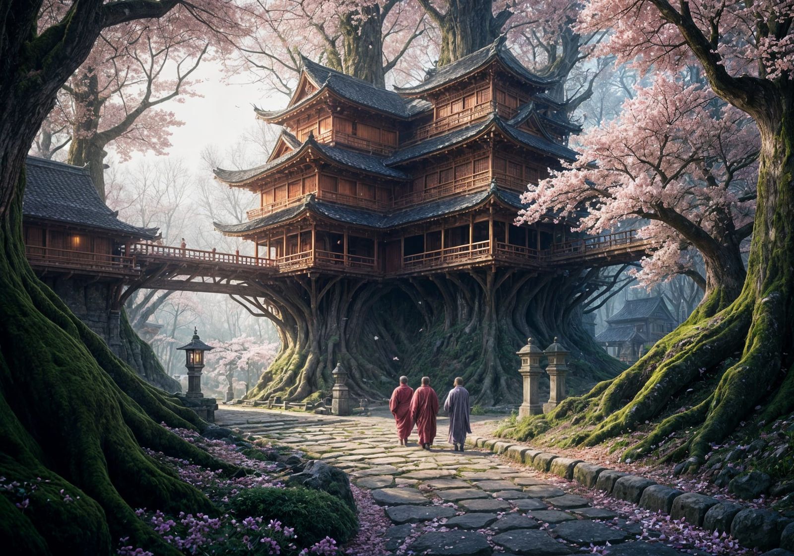 Harmony Beneath the Sakura’s Timeless Canopy