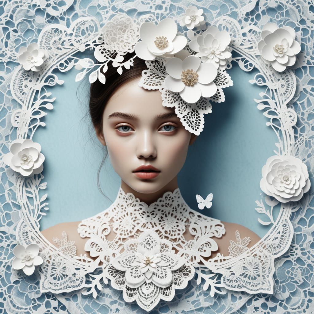 Ethereal 3D Beauty Lace Collage