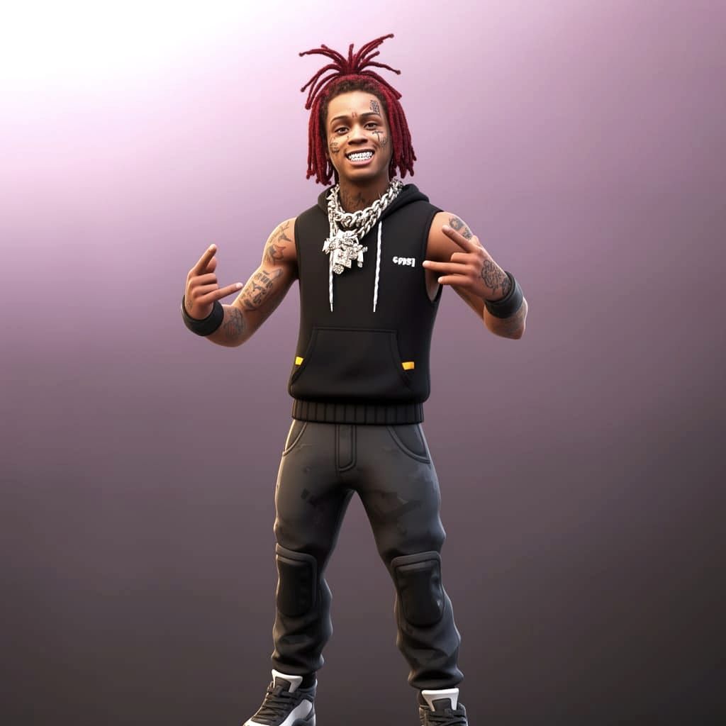 Trippie Redd as Hyper Realistic Fortnite Skin