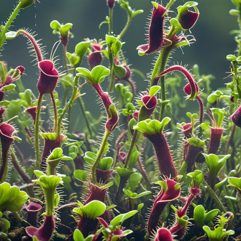 Venus Flytrap Captures Fly in Macro Photography