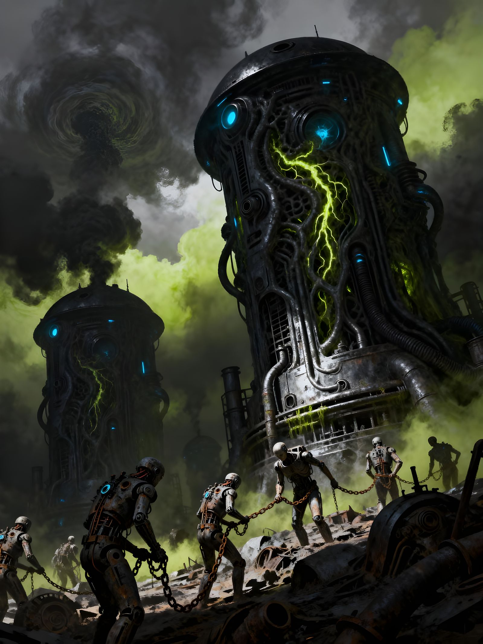 Gothic Futuristic Planet: Bio-Mechanical Mining