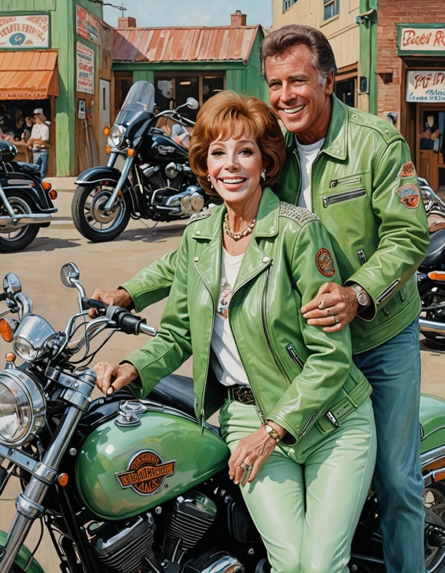 Lyle Waggoner and Carol Burnett in Oil Painting