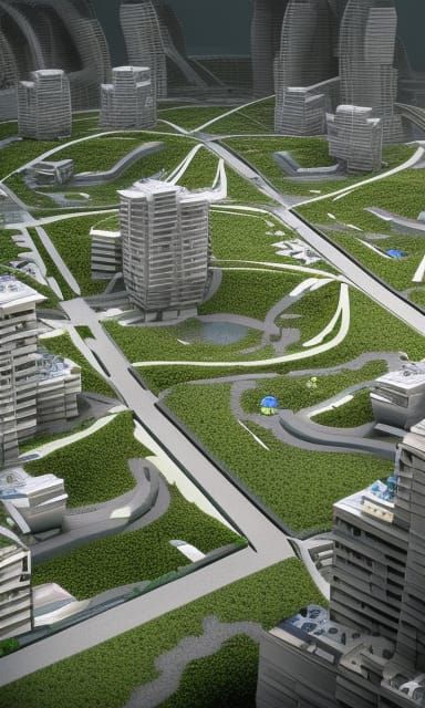 Futuristic Favela Urban Landscape Design Concept
