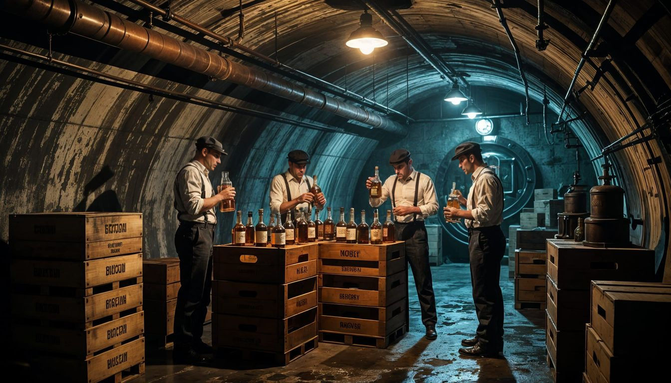 Dieselpunk Bootlegging Operation in the 1920s