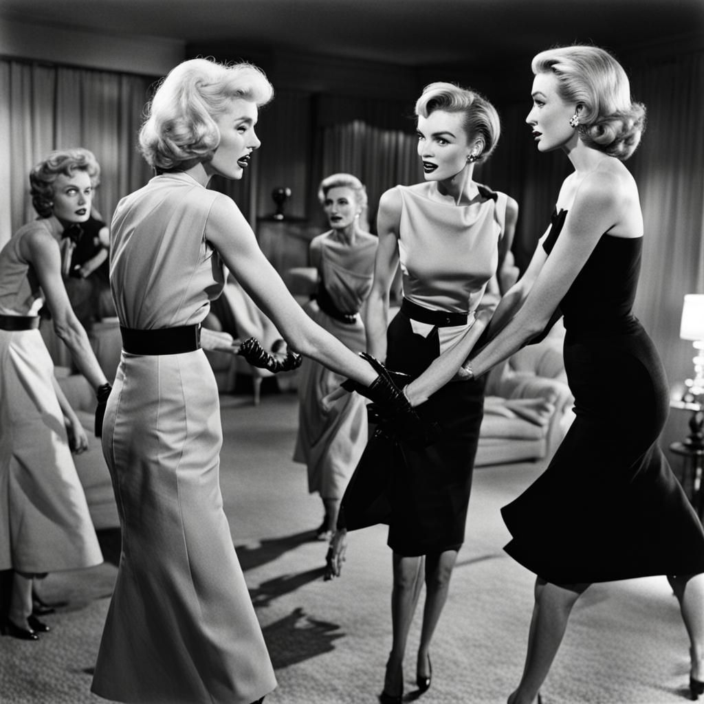 Classic Actresses Versus Zombie Horde