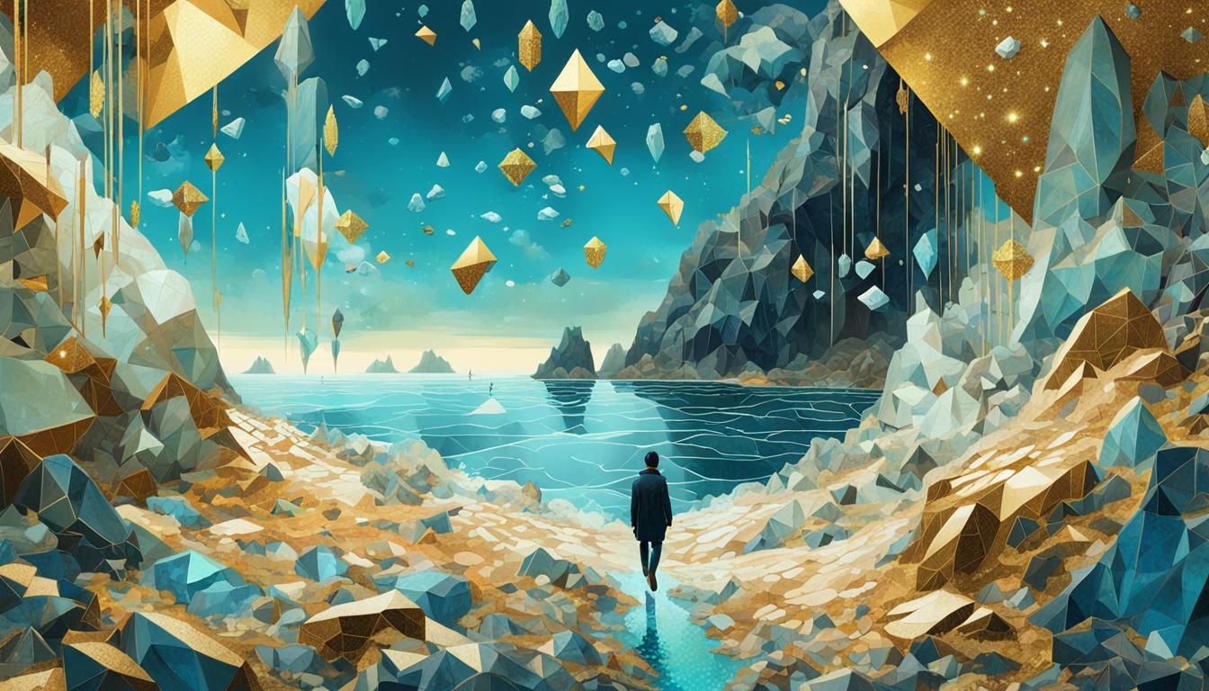 Sci-Fi Crystal Dreamscape on Scottish Coast