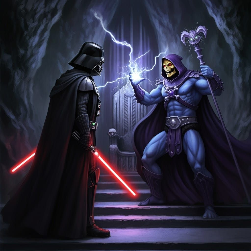Epic Battle of Magic and Lightsabers
