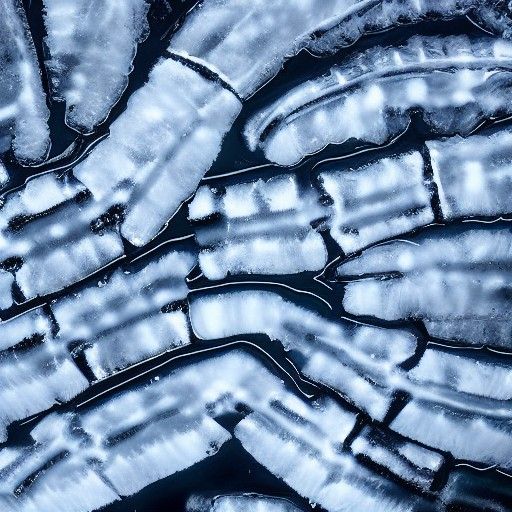 Alien Death Ribs of Ice: Surreal Landscape