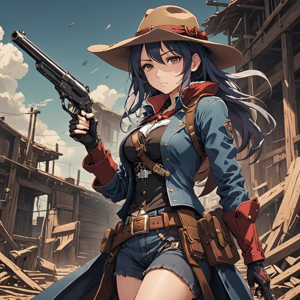 Anime Gunslinger Girl in Studio Trigger Style
