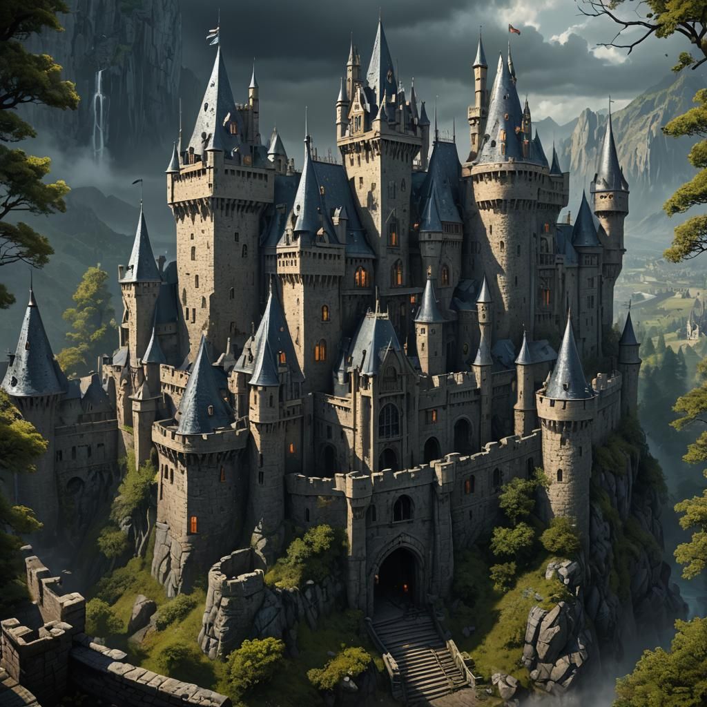 Haunted Castle: Dark Fantasy Concept Art