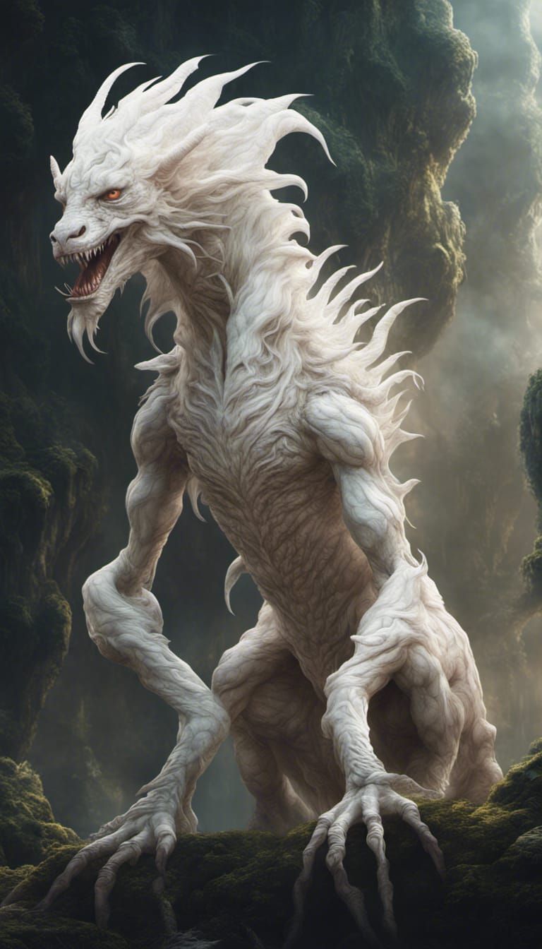 The Fever Dream: Albino Wendigo Dragon