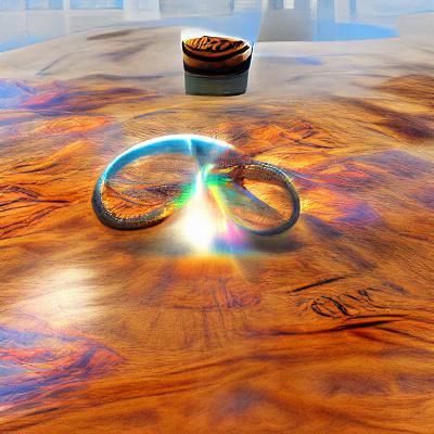 Magic Ring on Table in Volumetric Lighting