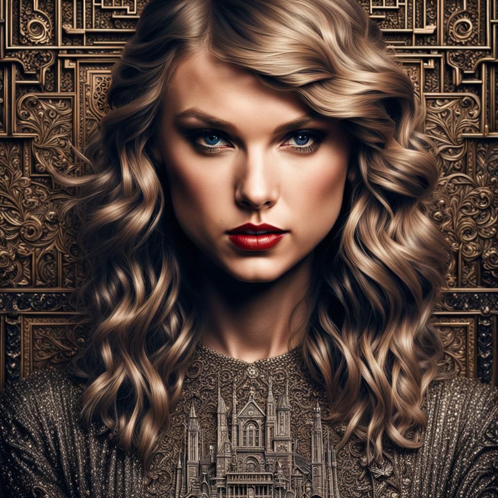 Hyperrealistic Portrait of Taylor Swift in Sharp Focus