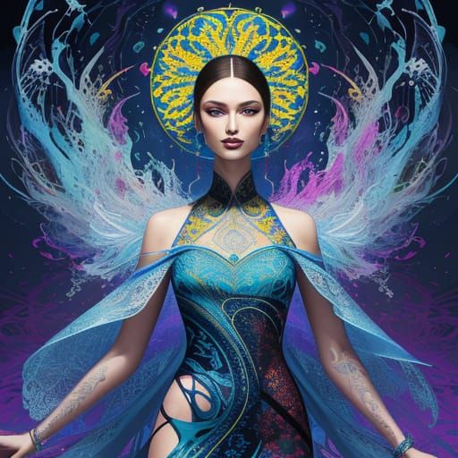 Beautiful Ukrainian Supermodel in Ethereal Lace