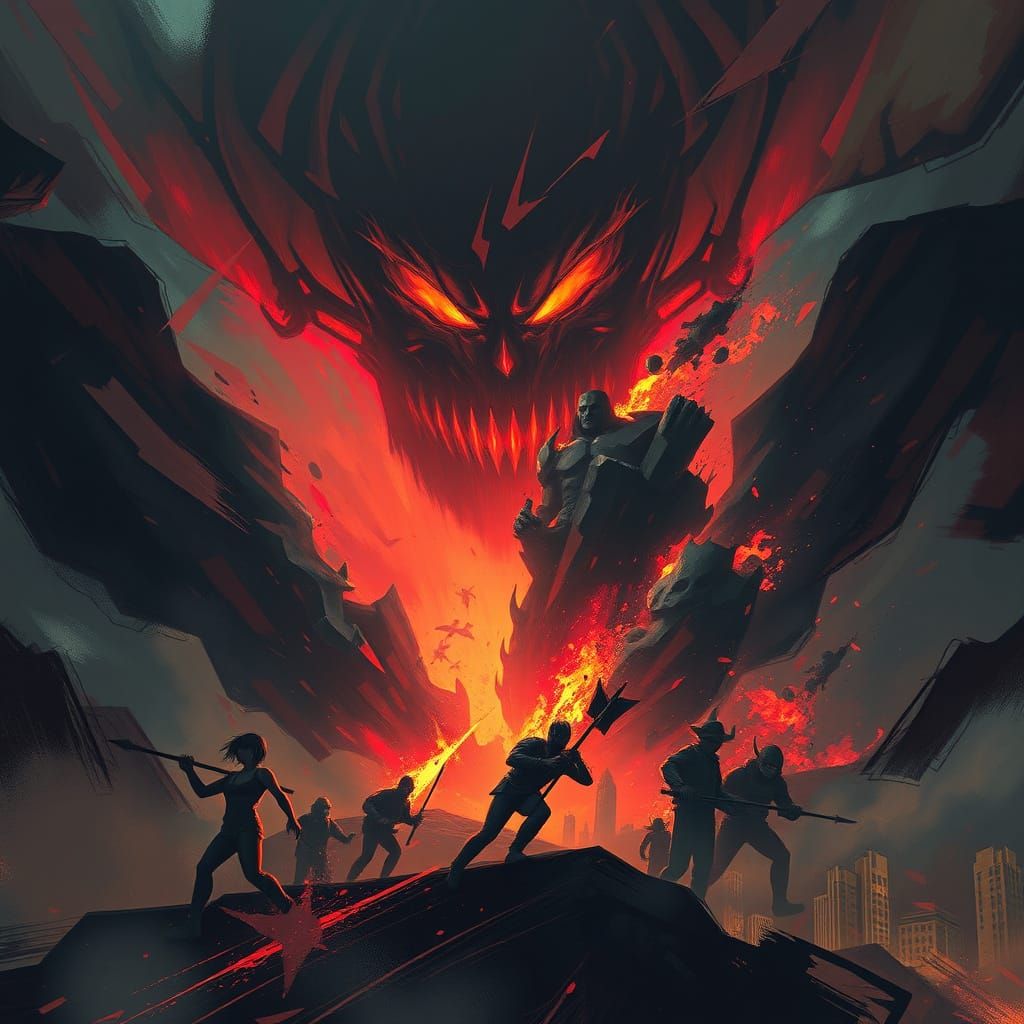 Turmoil and Chaos in a Digital Art Style