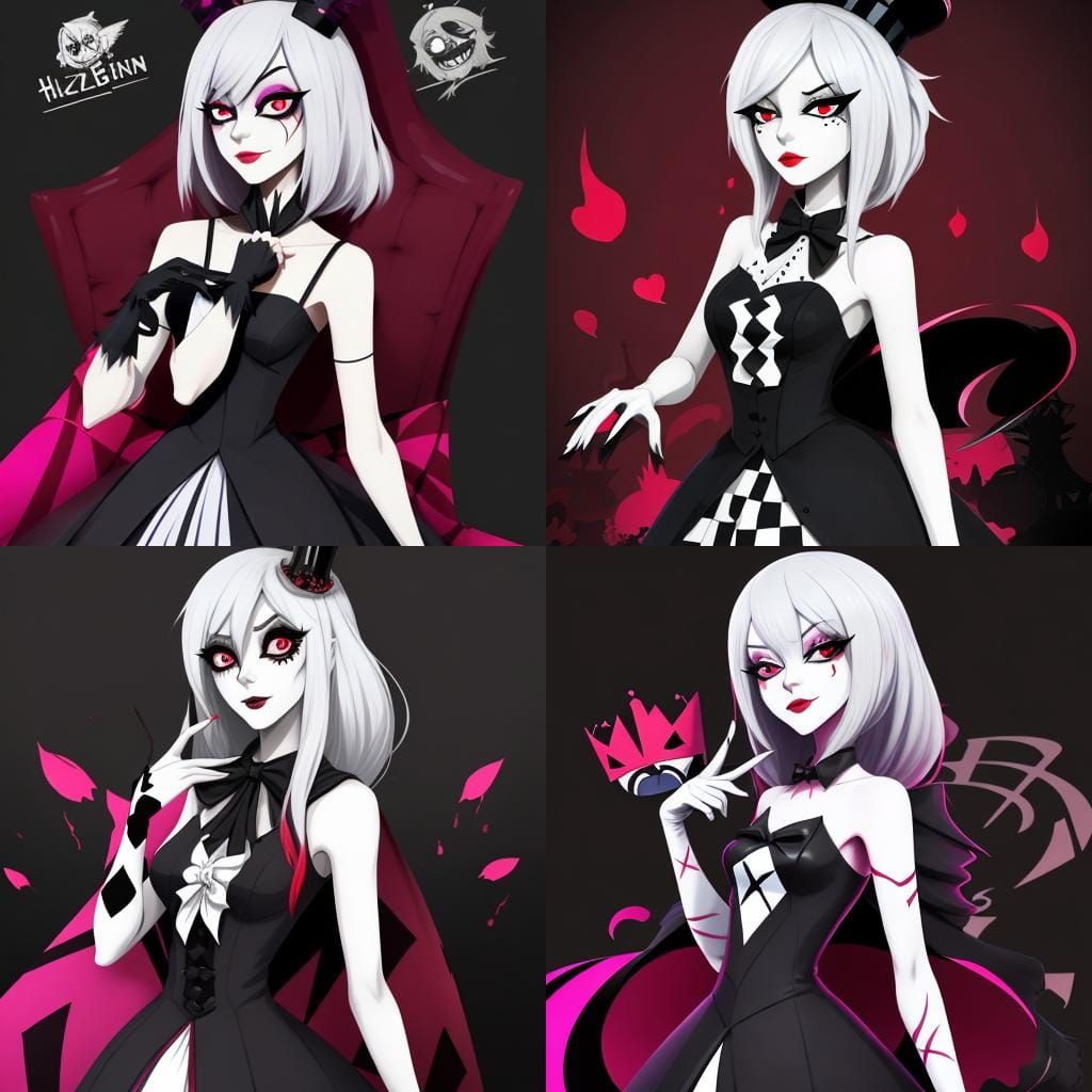 Hazbin Hotel: Chess-Inspired Female Character