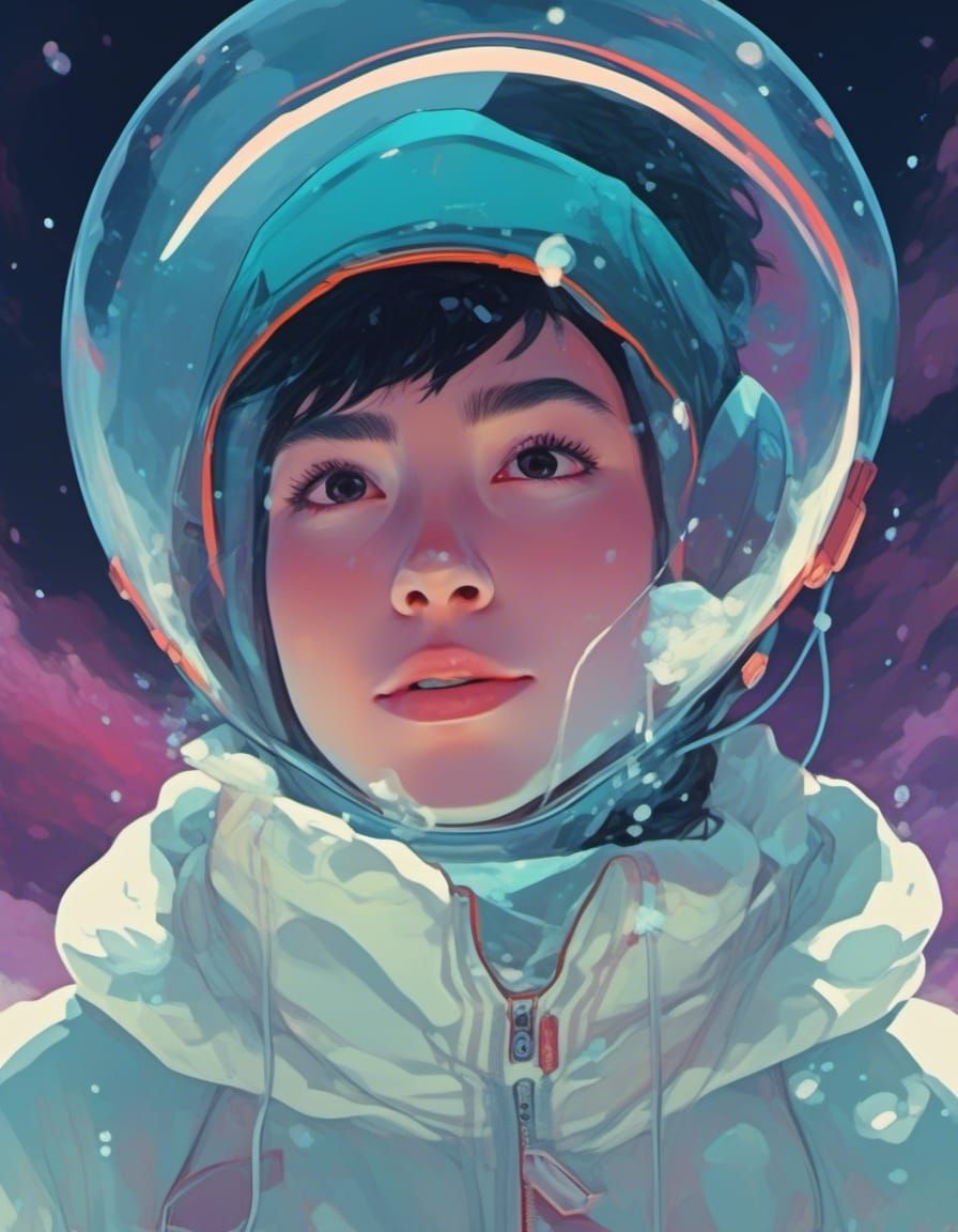 Cryo-Beauty Sleep in Sci-Fi Capsule, Anime Style