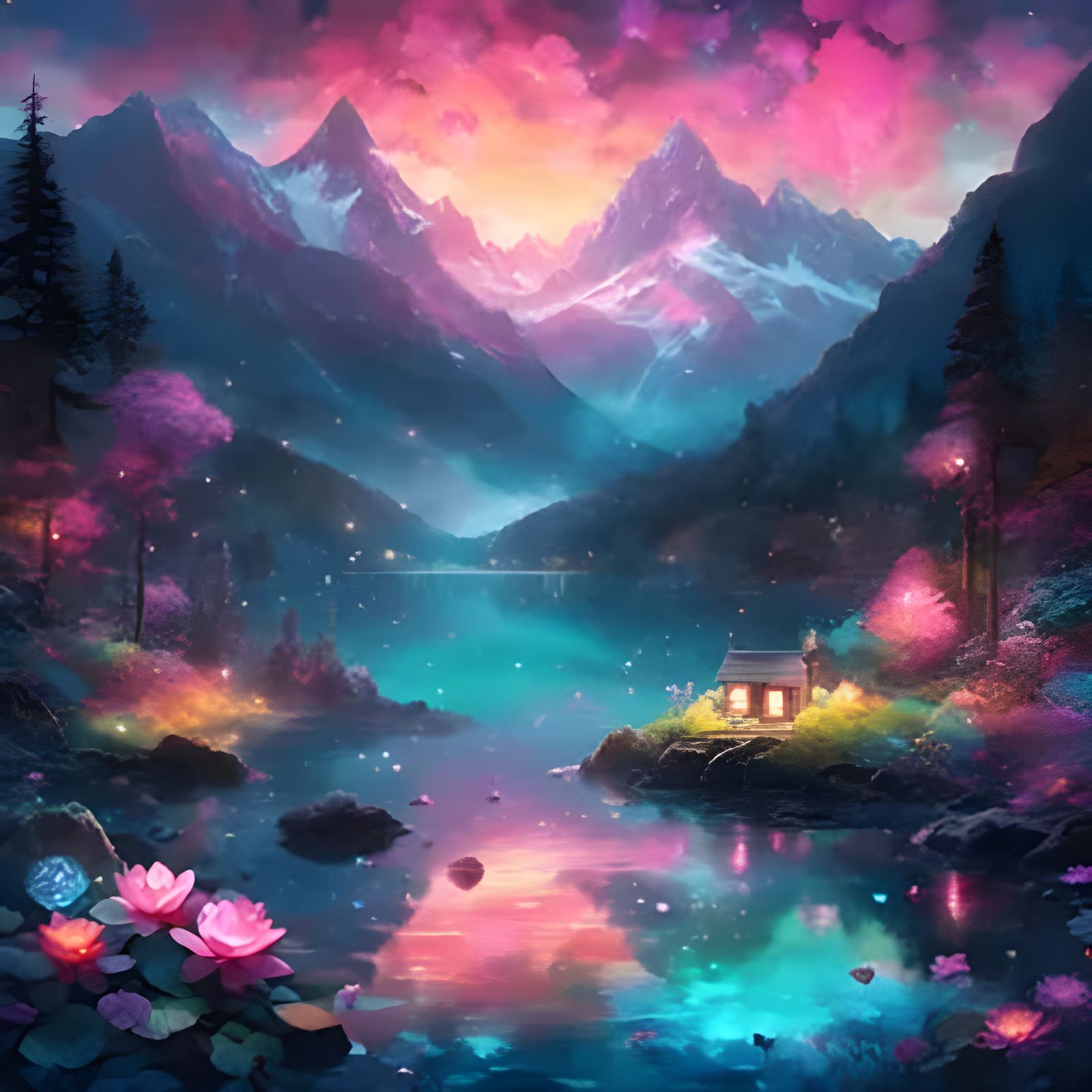 Dark Fantasy Lake